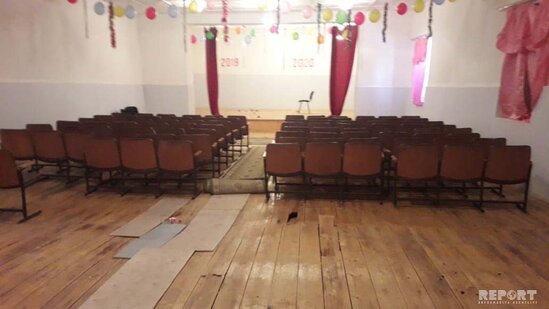 Azyaşlıların Yeni il şənliyi zamanı zalın döşəməsi çökdü - FOTO