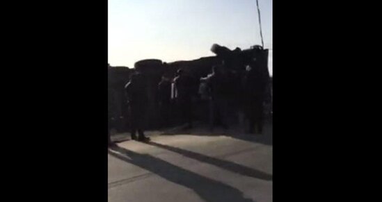 Azərbaycanda ağır qəza - "Kamaz" aşdı - VİDEO