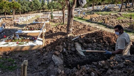 Türkiyədə koronavirusdan ölənlər belə dəfn olunur- FOTO