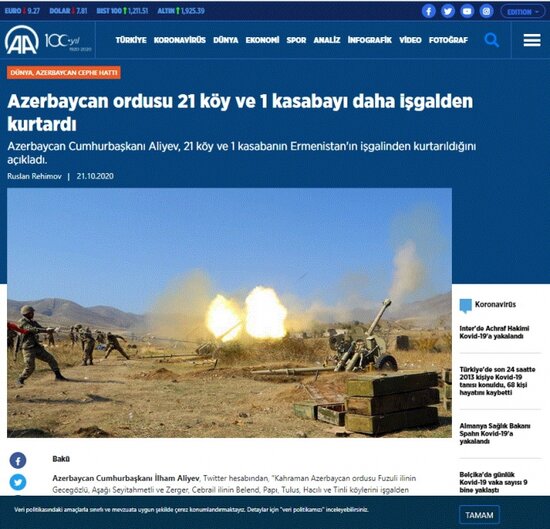 Türkiyə mediası: Azərbaycan xalqı Ermənistanın vəhşiliyinə qarşı daha sıx birləşir