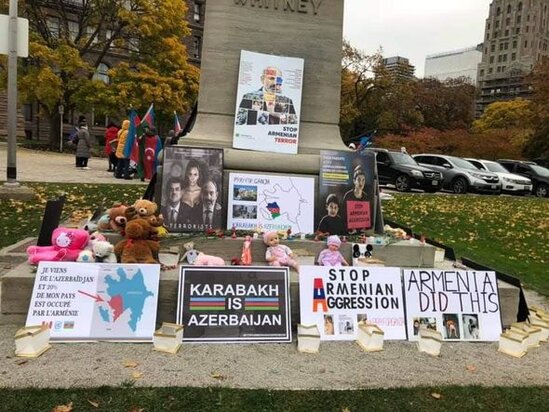 Torontoda Azərbaycan qadınları həmrəylik aksiyası keçirib - FOTO
