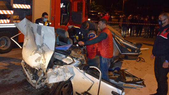 Antalyada üç nəfərin ölümünə səbəb olan qəzanın görüntüləri - ANBAAN VİDEO