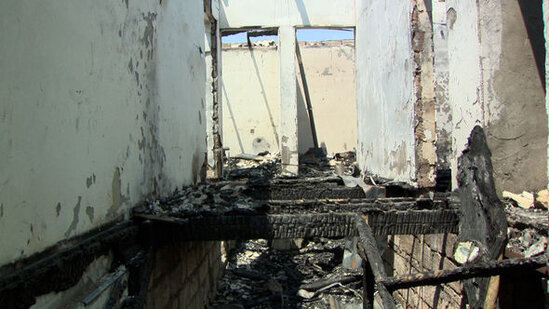 Qobuda dəhşətli qətl törətdikdən sonra evi yandıran şəxs tutuldu - FOTO/VİDEO