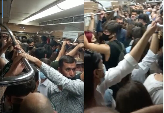 Metroda problem - Sərnişinin halı pisləşdi - YENİLƏNİB - VİDEO