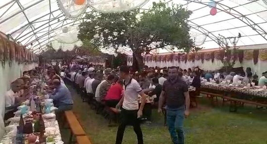 Qəbələdə toy sahibləri cərimələndi - VİDEO