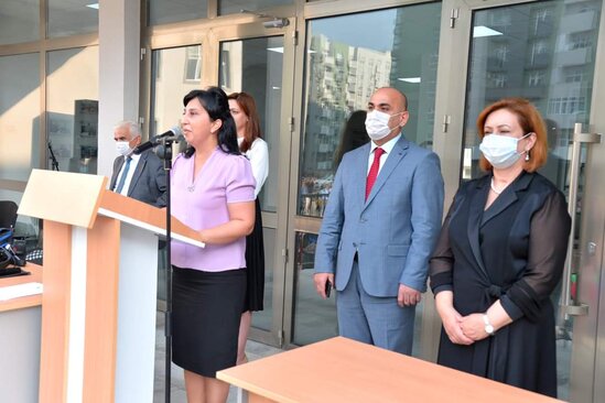 BŞTİ müdiri ilk dərs günündə iştirak edib - Foto