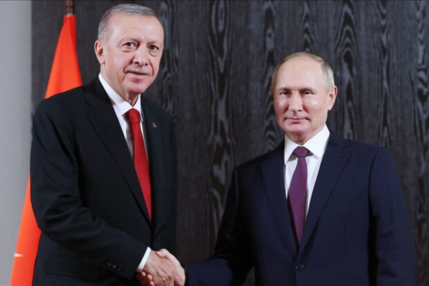 Səmərqənddə Ərdoğan və Putin arasında görüş keçirilib - VİDEO