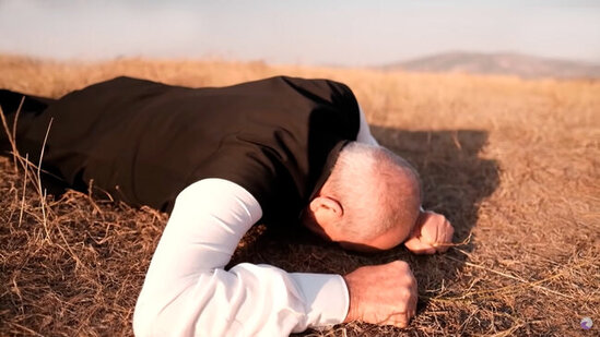 Rasim Balayevin tükürpədən görüntüsü - VİDEO