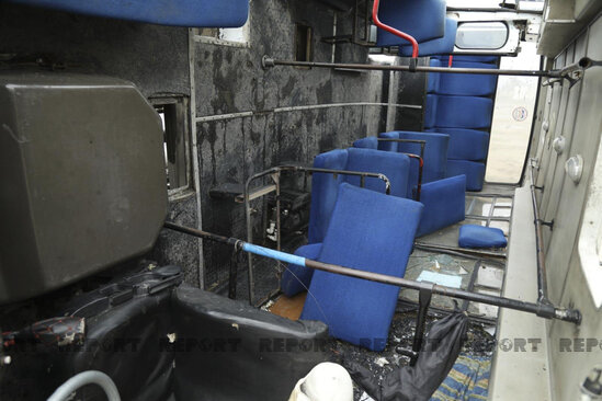 İçi sərnişin dolu avtobus aşdı, yaralılar var - FOTO