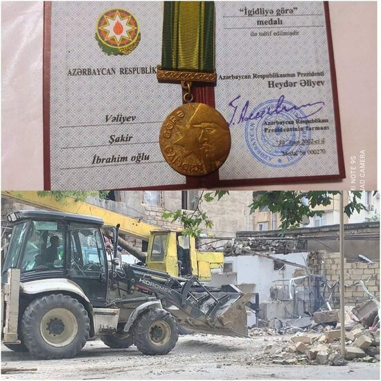 Qarabağ qazisinin şəxsi mülkünü kim qanunsuz SÖKÜB? -VİDEO+FOTO