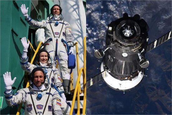 Tarixdə ilk: Aktyorlar film çəkilişi üçün kosmosa yollandılar - FOTO - VİDEO