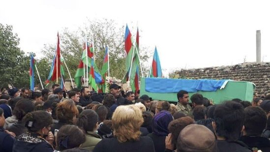 Şəhid hərbçimiz dəfn edildi