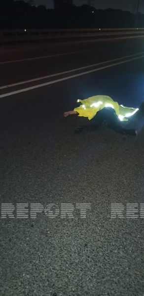 Bakıda avtomobil piyadanı vuraraq öldürüb - FOTO