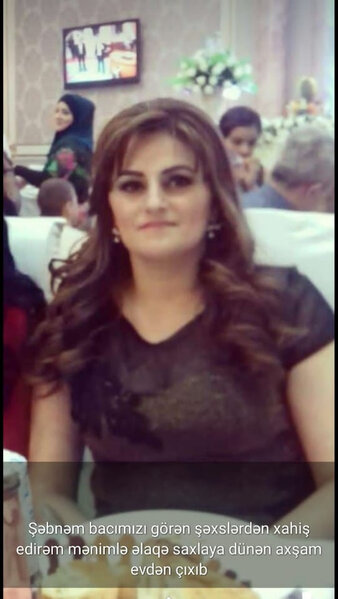 36 yaşlı qadın itkin düşüb - FOTO