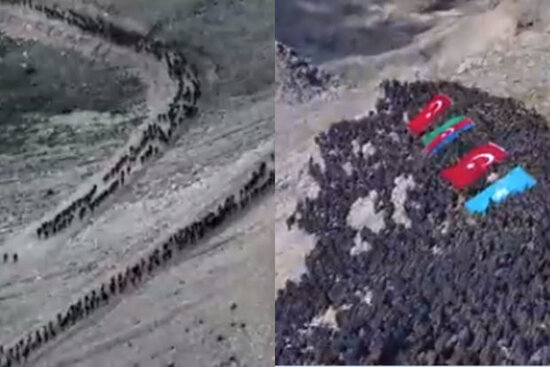 Azərbaycanlı kursantlar Türkiyədə şəhidləri andılar - VİDEO