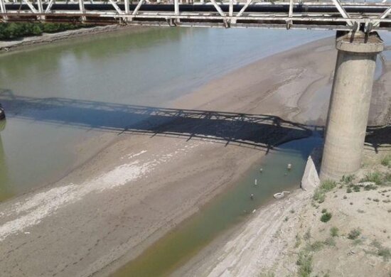 Kür çayının səviyyəsi minimum həddən aşağı düşdü