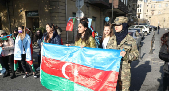 Bakıda Zəfər yürüşündən CANLI YAYIM
