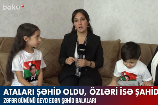 Zəfər gününü qeyd edən Şəhid balaları – VİDEO