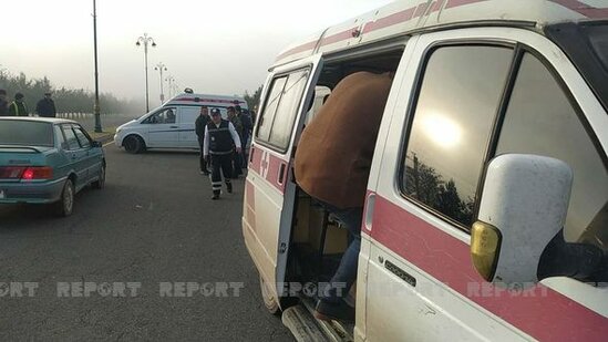 Oğuzda iki mikroavtobus toqquşub: Xəsarət alanlar var - FOTO