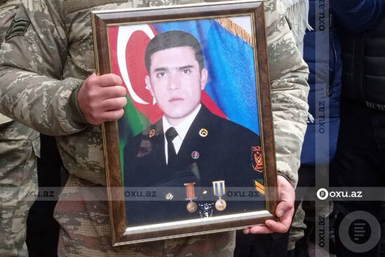 Erməni təxribatı nəticəsində şəhid olan hərbçimiz dəfn edildi - FOTOLAR