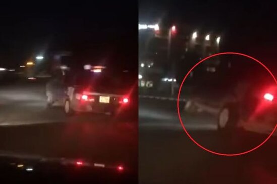 VAZ-la gecə saatlarında Bakıda avtoxuliqanlıq etdilər - VİDEO