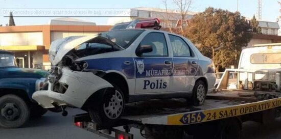 Qəza zamanı ağır yaralanan polis əməkdaşının xəstəxanadan görüntüləri - VİDEO