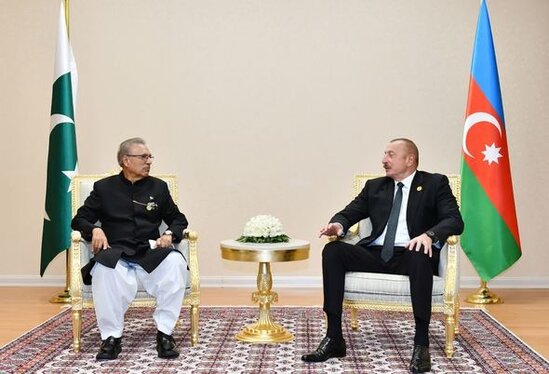 Prezident İlham Əliyev Pakistan Prezidenti Arif Alvi ilə görüşüb - FOTO