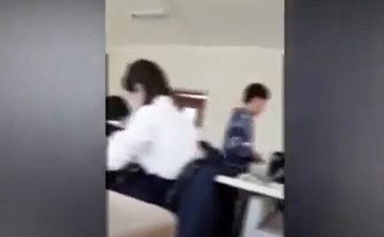Bakıda məktəbdə əxlaqsızlıq edən şagirdin görüntüləri yayıldı - VİDEO