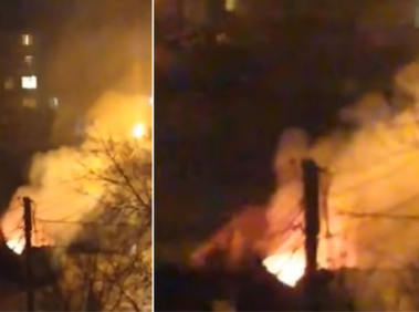 Sumqayıtda yaşayış binalarının qarşısındakı zibil konteynerləri yandırılıb? - AÇIQLAMA + VİDEO