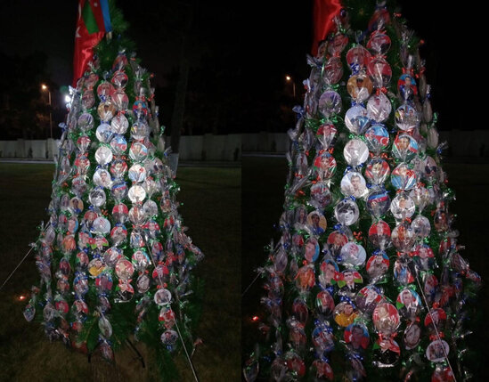 300 şəhidin fotosunun yer aldığı "Yolka" hazırlandı - FOTO/VİDEO