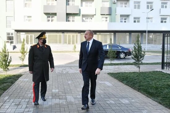 Bakıda Prezidentin iştirakı ilə şəhid ailələri və hərbçilər üçün mənzillər istifadəyə verildi - YENİLƏNİB+FOTO