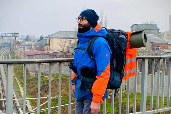 Bakıdan Qubaya kimi təknəfərlik yürüş - FOTO