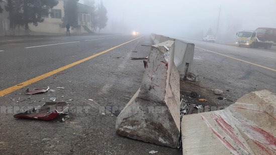 Azərbaycanda dəhşətli qəza: Ölən və xəsarət alanlar var - FOTO