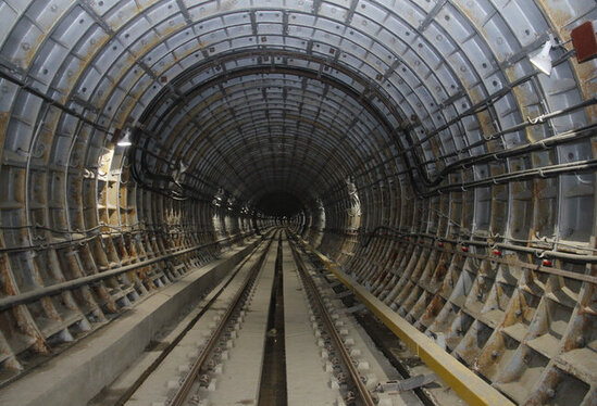 Bakıda yeni tikilən metrostansiyadan görüntülər - FOTO