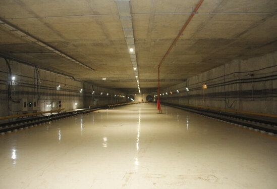 Bakıda yeni tikilən metrostansiyadan görüntülər - FOTO