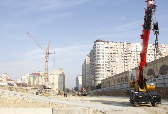 Bakıda yeni tikilən metrostansiyadan görüntülər - FOTO