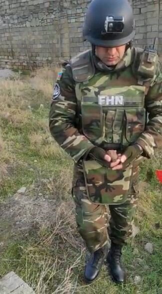 Bakıda dəmir yolu keçidində qumbara tapıldı - FOTO/VİDEO