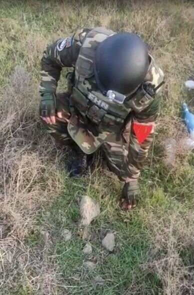 Bakıda dəmir yolu keçidində qumbara tapıldı - FOTO/VİDEO