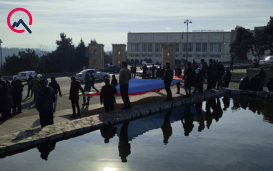 Şəhid Ayaz Nəzərli ilə vida mərasimi keçirilir - VİDEO