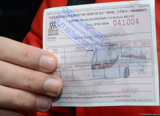 Bakı-Şuşa-Bakı ilk avtobus reysi yola düşdü - FOTO