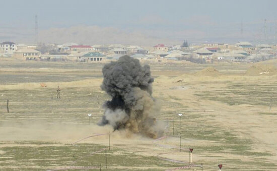 Yevlaxda kasetli bombanın partlaması nəticəsində həlak olan şəxsin FOTOsu