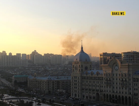 Bakıda güclü yanğın - YENİLƏNİB - FOTO