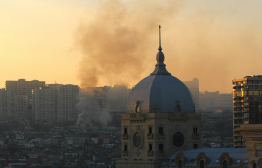 Bakıda güclü yanğın - YENİLƏNİB - FOTO