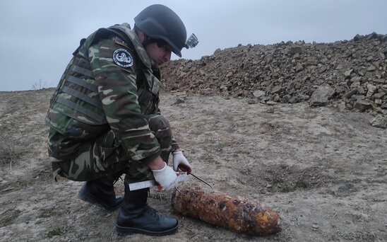 Abşeronda top mərmisi tapılıb - FOTO