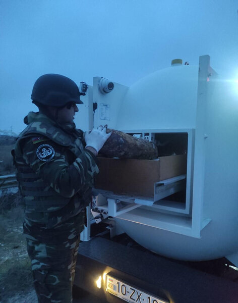 Abşeronda top mərmisi tapılıb - FOTO