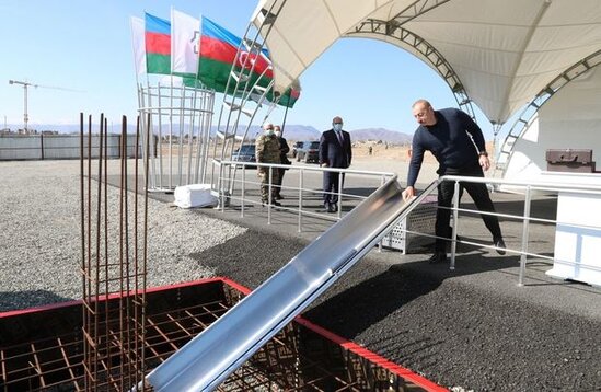Azərbaycan Prezidenti "Park Forest Otel Ağdam" mehmanxanasının təməlini qoyub