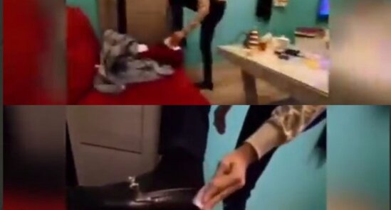 100 manatla ayaqqabısını silən şəxs kimdir?- VİDEO