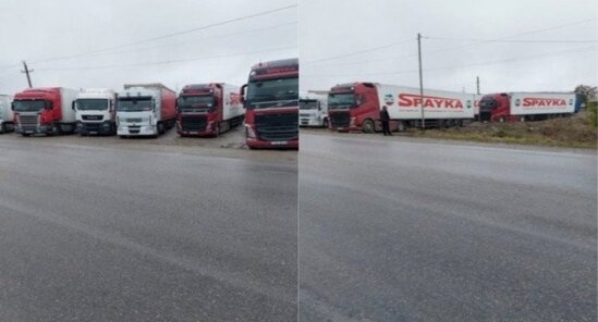 Rusiya Ermənistan "TIR"larını sərhəddən buraxmır – VİDEO