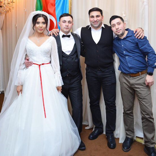 Bir ayağını itirən qazimizin ad günündə toyu oldu - FOTO