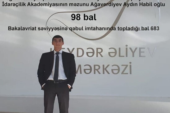 DİM magistraturaya qəbulda ən yüksək bal toplayan şəxsin adını açıqlayıb